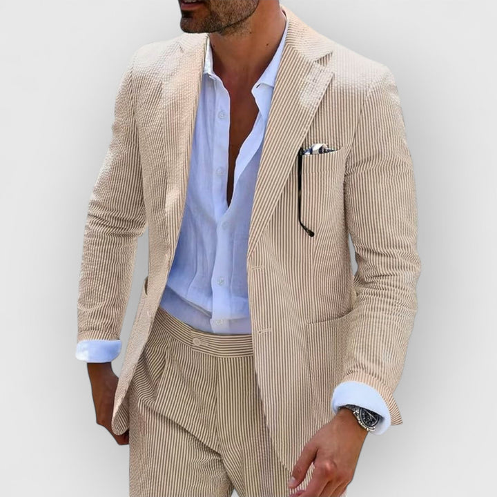 Landon™ | Striped Seersucker Suit