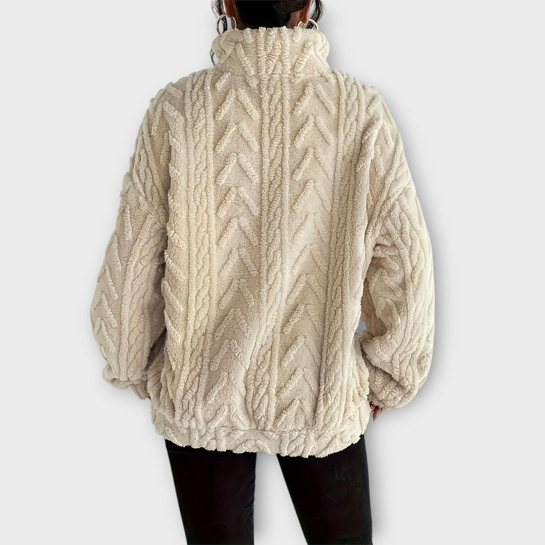 Fiona™ | Braided Zip-Up Pullover