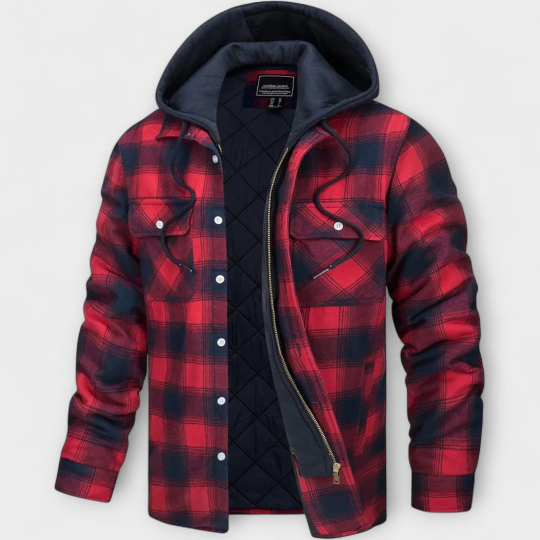 Jasper | Cozy Check Hooded Outerwear