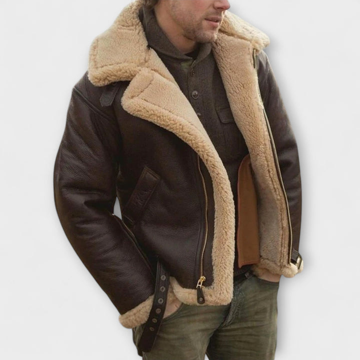 **Luca | Timeless Leather Jacket**