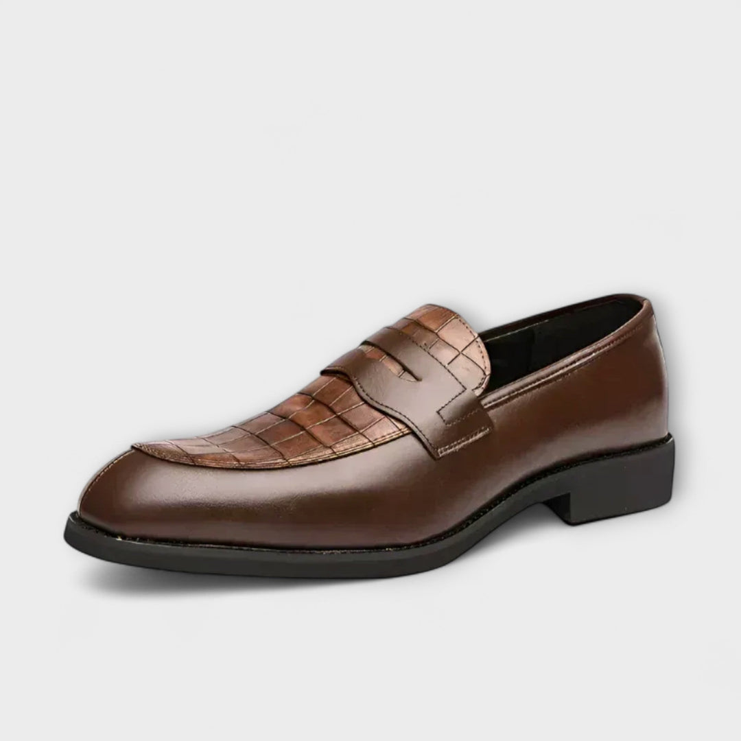 Milo | Luxe Crocodile Slip-On Loafers