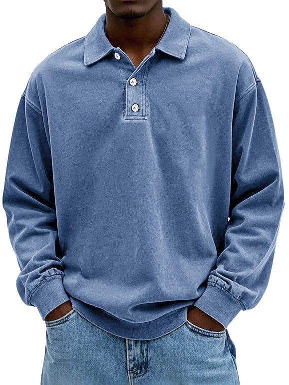 Wilfred | Men's Casual Long Sleeve Polo