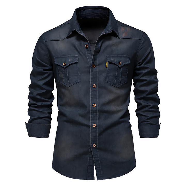 JIM - COTTON DENIM SHIRT