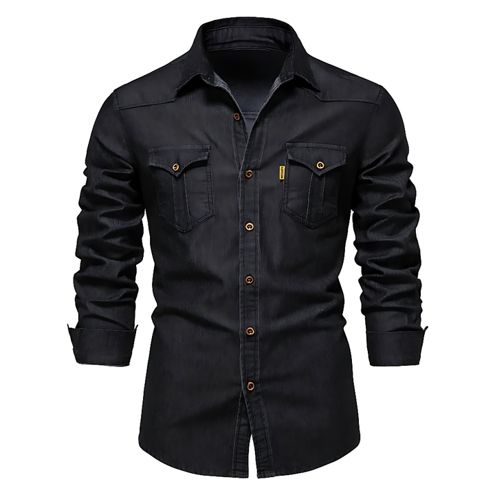 JIM - COTTON DENIM SHIRT