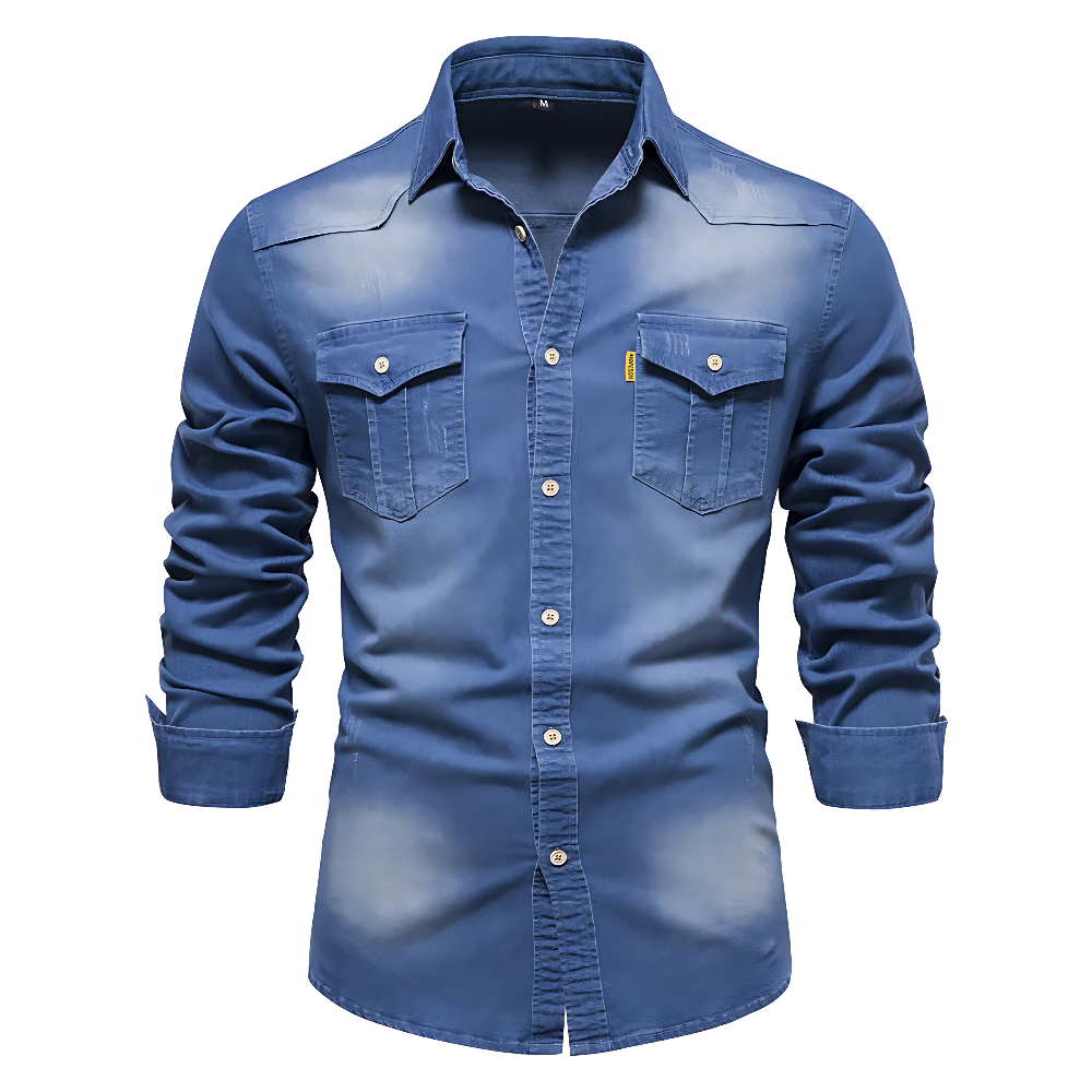 JIM - COTTON DENIM SHIRT